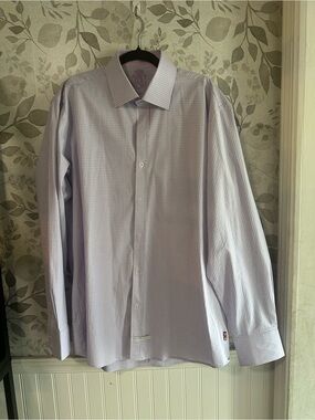 English Laundry Lavender Dress Shirt 16.5  36/37